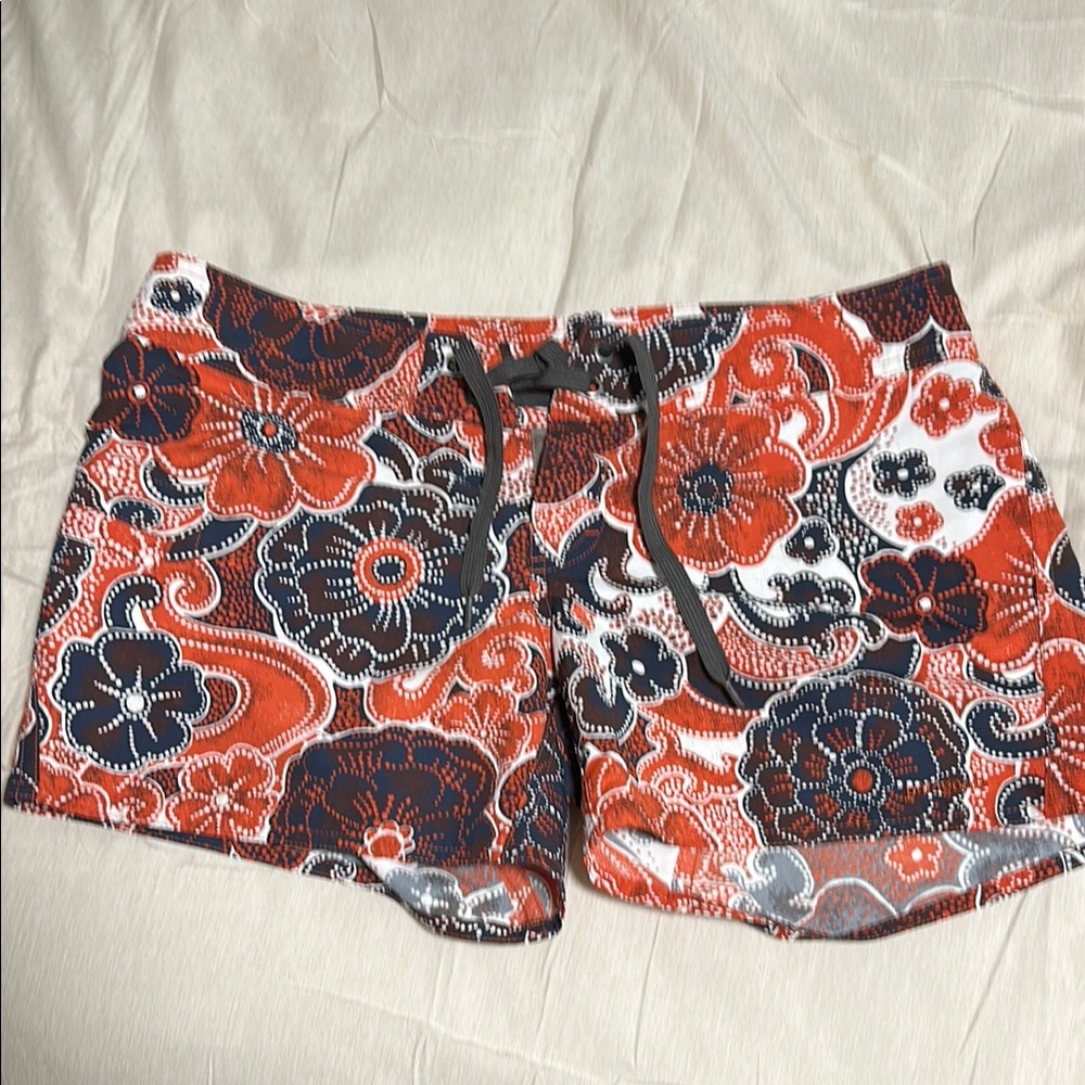 Patagonia dark orange and navy Athletic/surfer Shorts
